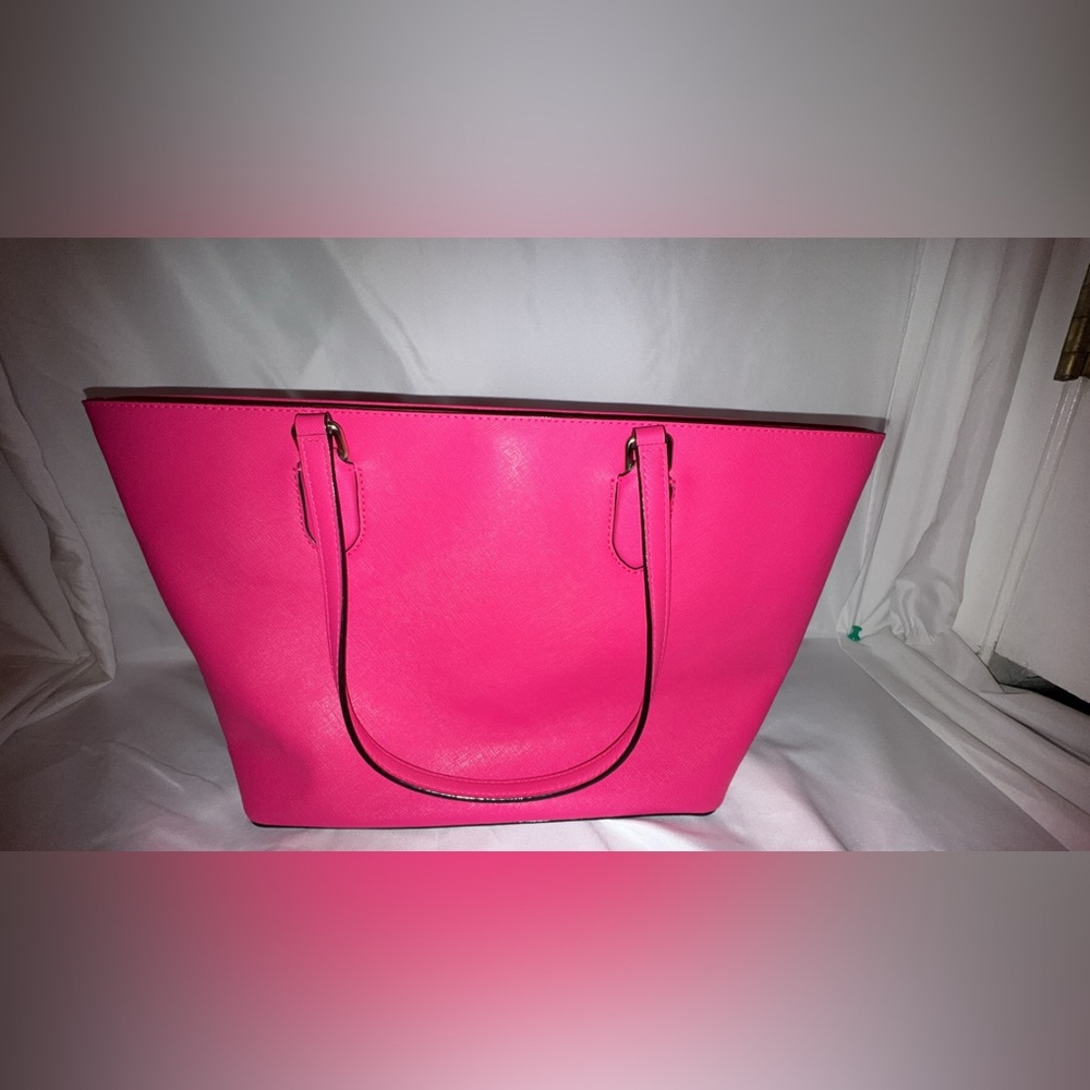 Bright pink Kate Spade satchel/tote